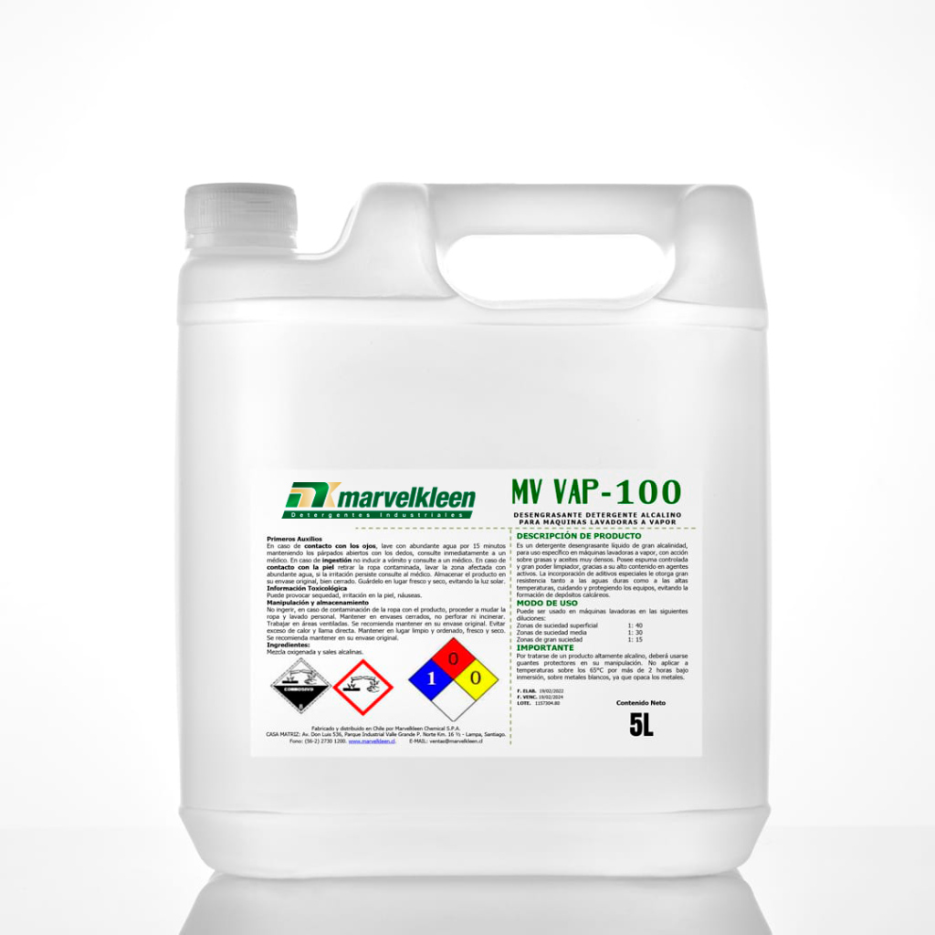 VAP-100, (Detergente sin espuma uso medio)