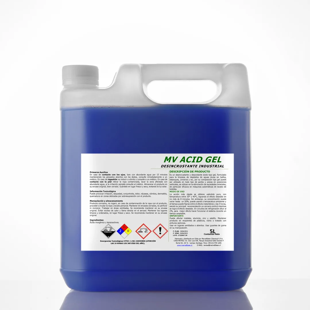 ACID GEL, desincrustante ácido gel