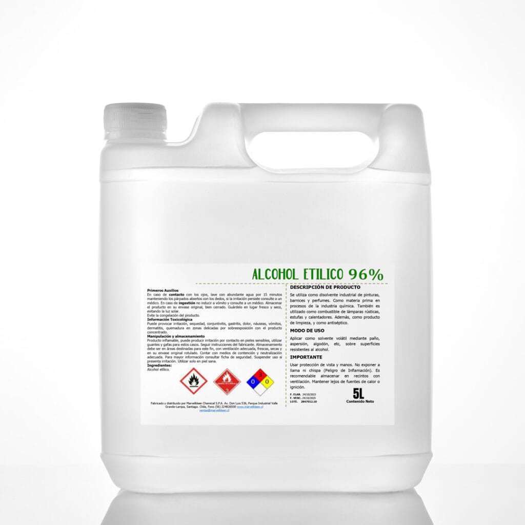 MV. ALCOHOL ETILICO 96%