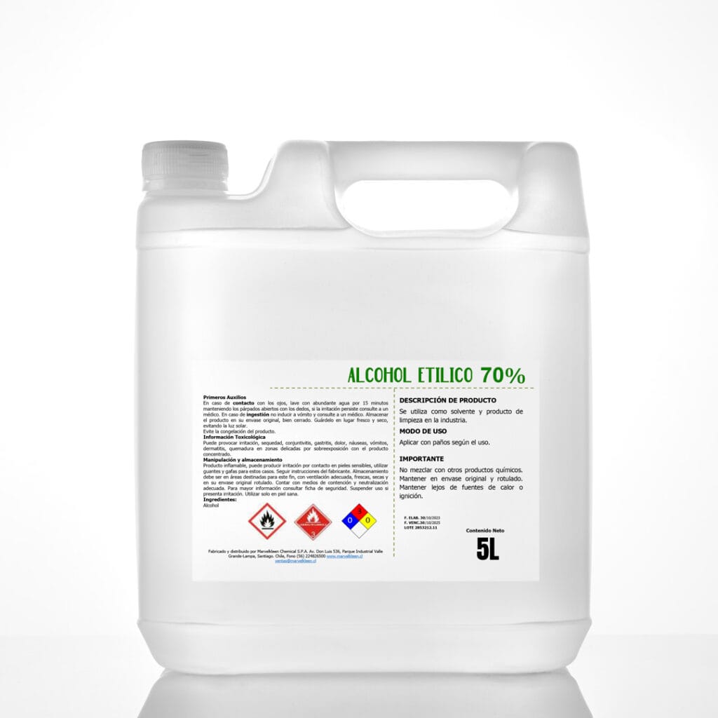 ALCOHOL ETILICO DESNAT 70%