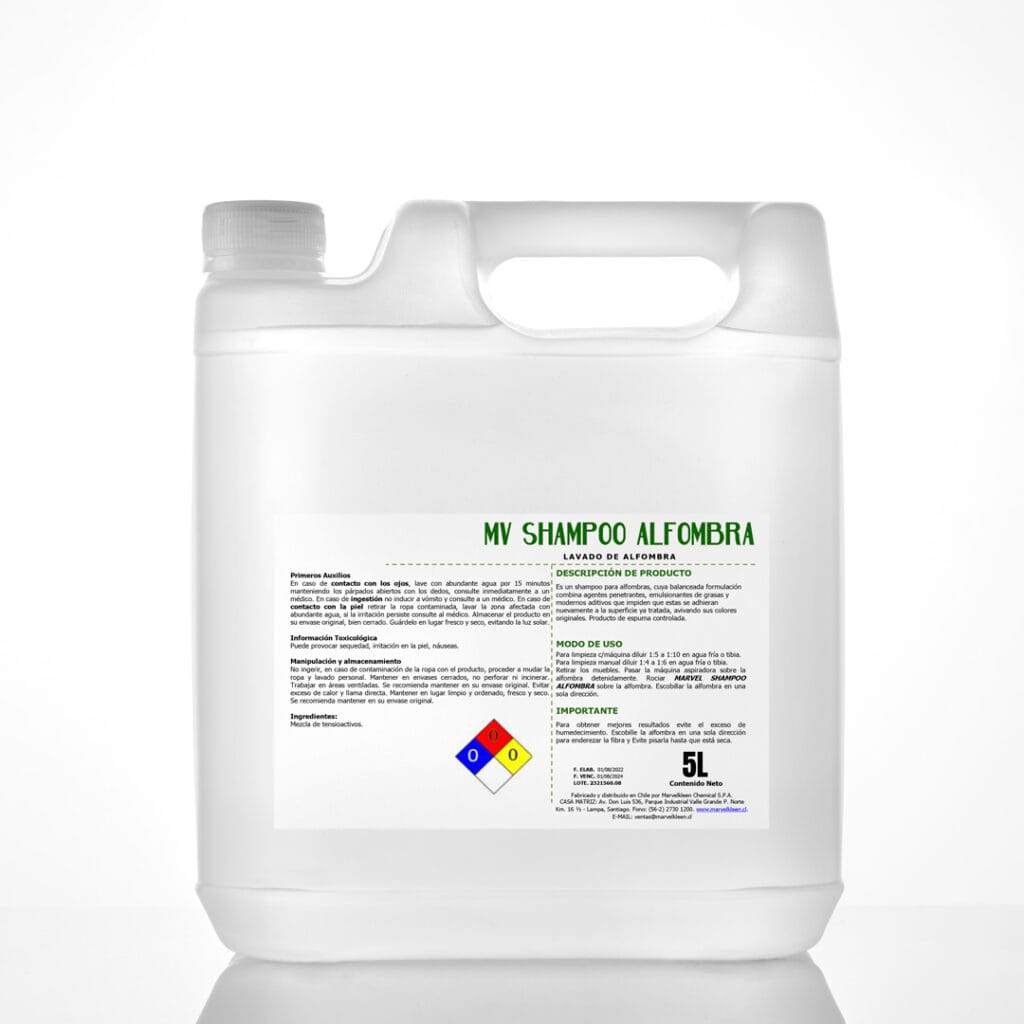 SHAMPOO ALFOMBRA, (LIMPIADOR DE ALFOMBRAS)